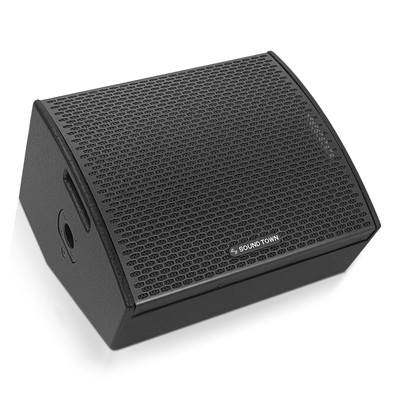 Sound Town 10'' Powered 2-Way Stage Monitor Speaker for Live Sound (CARME-S10MPW)