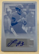 2021 Leaf Memories College FB Printing Plate 1/1 Layne Hatcher #BA-LH1 Autograph
