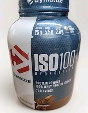 Dymatize Nutrition ISO100 Hydrolyzed 100% Whey Protein Isolate Powder, Exp 9/27