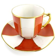 Johann Haviland Porzellan Mokkatasse 1924 - 1936 Art Deco Waldershof Bayern