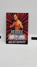 2023 Leaf Heroes of Wrestling Auto Red Kaleb Konley #BA-KK1 Auto