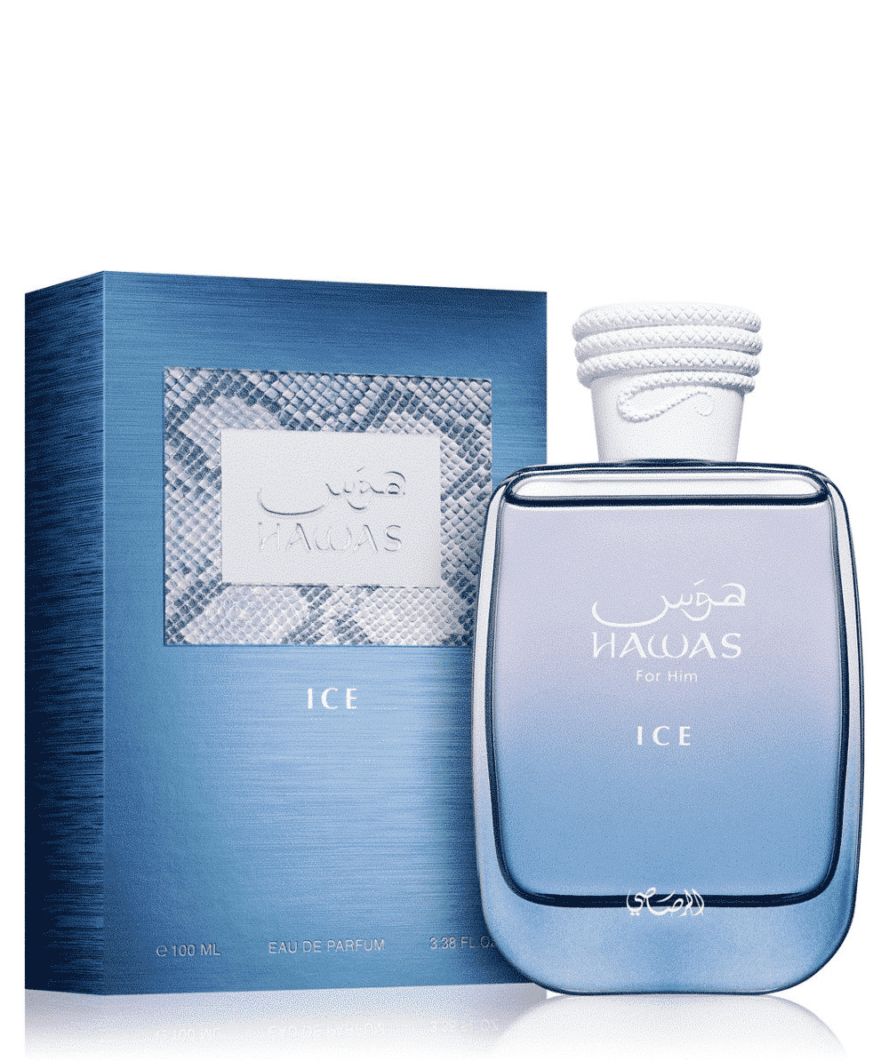 Rasasi Hawas Ice 100ml Parfum Homme Longue Tenue à Fraîcheur Intense