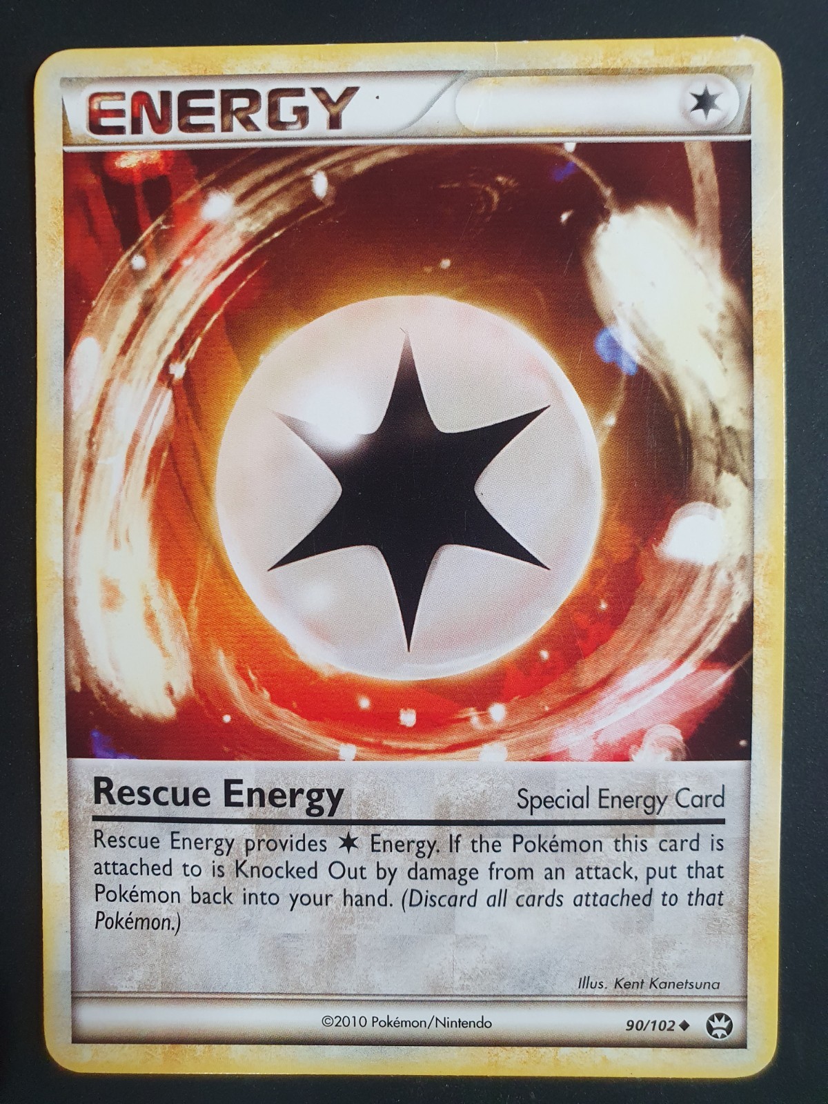 Rescue Energy 90/102 - Triumphant Set - Pokemon Card - Moderately Played