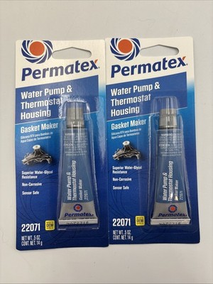 | 2 Pack | Permatex 22071 Water Pump And Thermostat RTV Silicone Gasket (5 oz.)