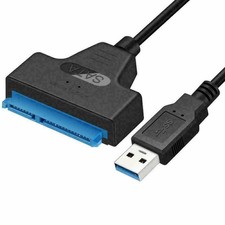 USB 3.0 to SATA III Hard Drive Adapter for 2.5 "3.5" HDD/SSD with 12V/2A Power