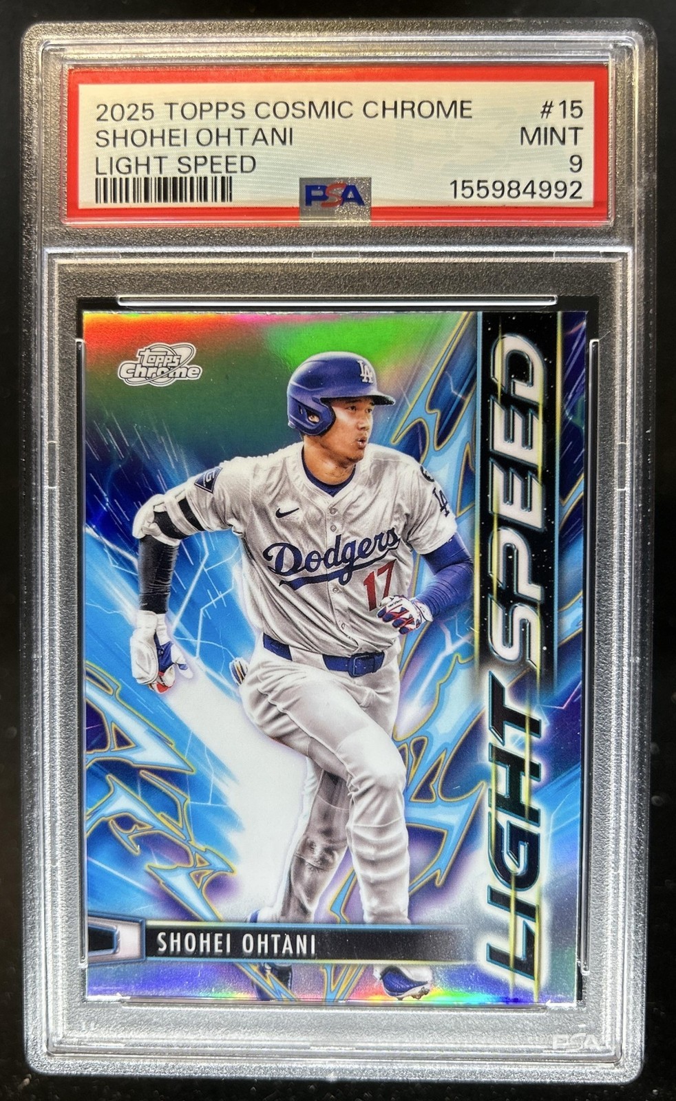 2025 Topps Cosmic Chrome Shohei Ohtani Light Speed #LS-15 Dodgers PSA 9