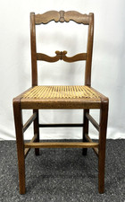 Antiker Holzstuhl mit Wiener Geflecht – Art Deco , Vintage, Küche, Büro, Kaffee