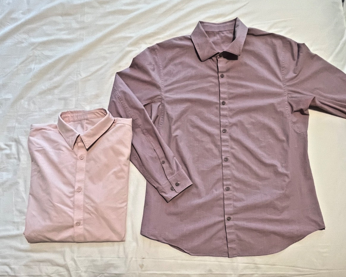 (3) MEN'S SHIRTS LS Button-down LULULEMON Perform… - image 2