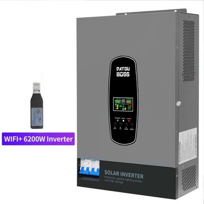 6200W 48V Hybrid Solar Wechselrichter Off Grid Mit MPPT 120A PV 60-500V +WiFi