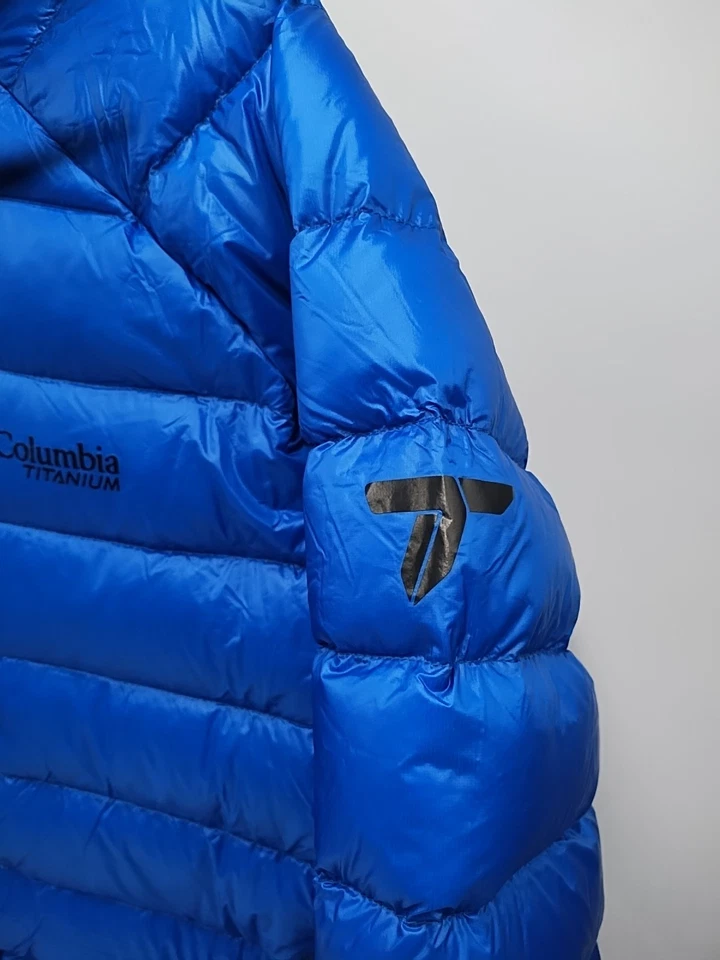 Columbia Titanium Men’s Arctic Crest Down Hooded Jacket - Blue, Sz L (#N2-B2) - Image 4 of 4