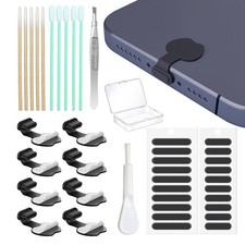 8 Pcs Dust Plug for Phone - USB C Port Cover Cap Protector Against Dust,Anti-Los