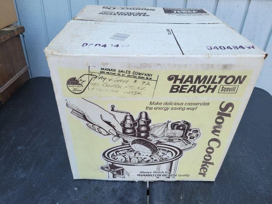 VINTAGE NOS Hamilton Beach Scovill 6 Qt Crock Watcher Slow Cooker