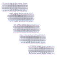 JESSINIE 5Pcs MB-102 Breadboard Transparent with 830 Tie Points...