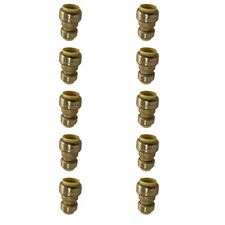 10 Pack XFITTING 3/4" X 1/2" Push Fit Coupling Push to Connect Reducing Coupling
