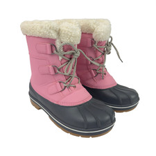 Cat Jack Girls Faux Fur Kit Winter Boots AEX51 Pink Size 5