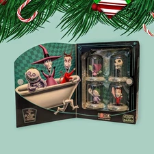 DOMEZ Series 5 GLOW IN THE DARK A Nightmare Before Christmas MINIATURES Figures