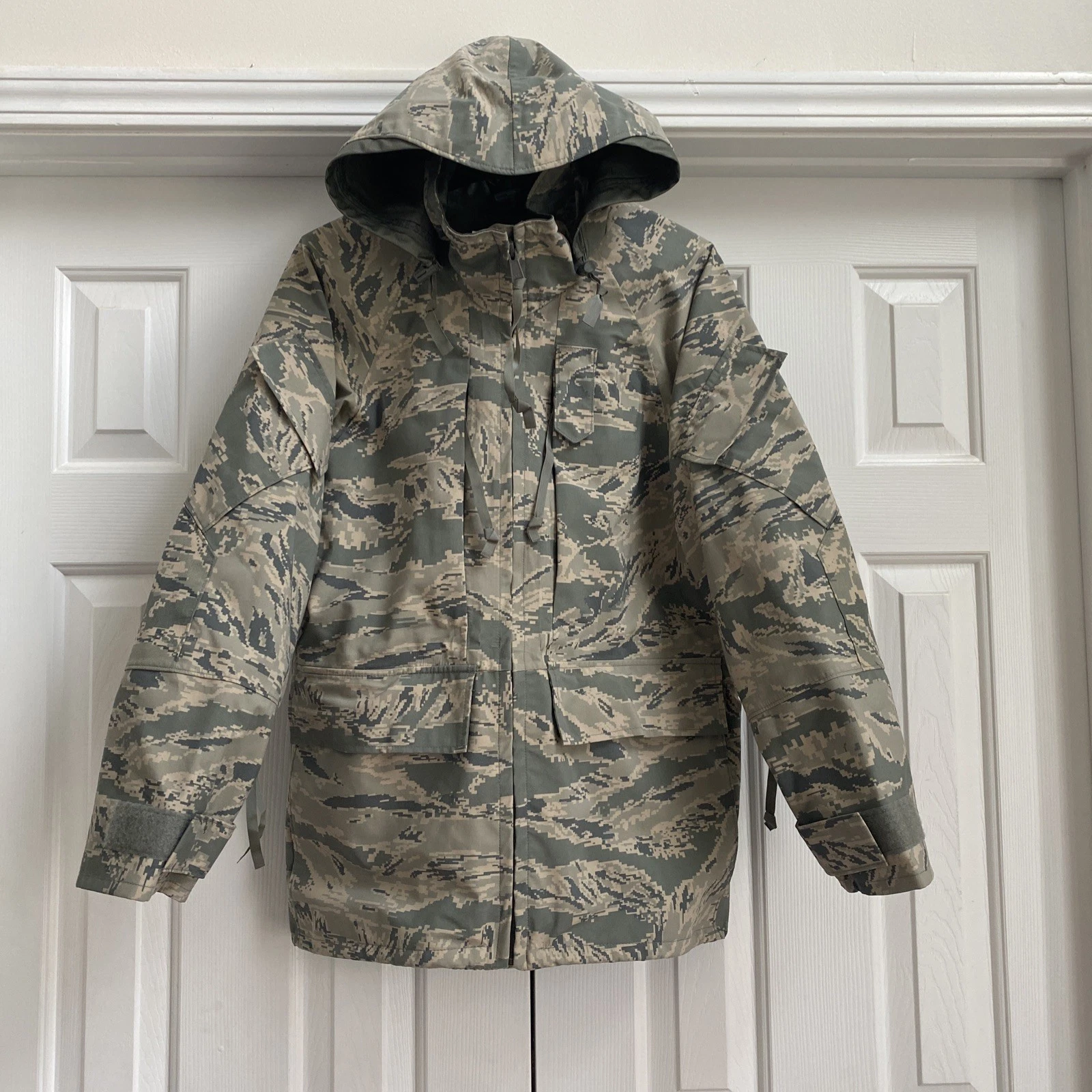 MILITARY USA Gore Seam Parka Jacket All Purpose Environmental Camo SMALL R EXCE