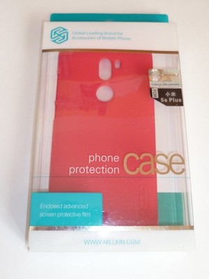 XIAOMI Redmi 5S PLUS hard back Red case cover Nillkin Frosted + LCD screen film