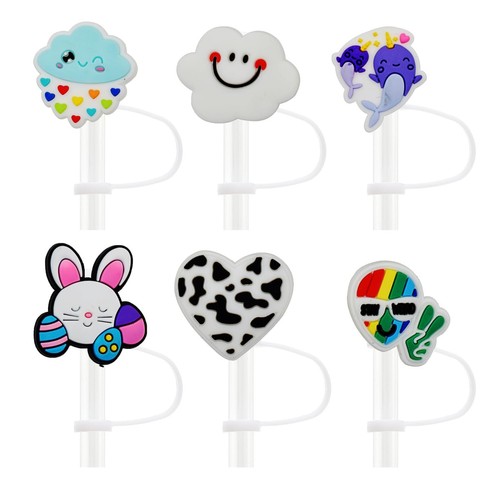 Random Different Straw Cover Caps for Tumbler Cup,40PCS Mixed Cute Dringking ... - Picture 3 of 7