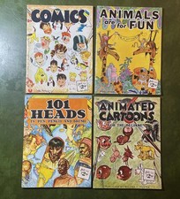 Vintage Walter T Foster How To Draw Book Lot 4  Comics Cartoons Animals
