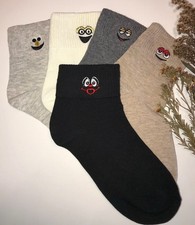 Unisex Socks 5 Pairs Funny Cute Multicolor Emotion Socks