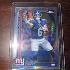 2025 Topps Chrome Football Jaxson Dart #306 Prism Refractor RC Rookie Giants