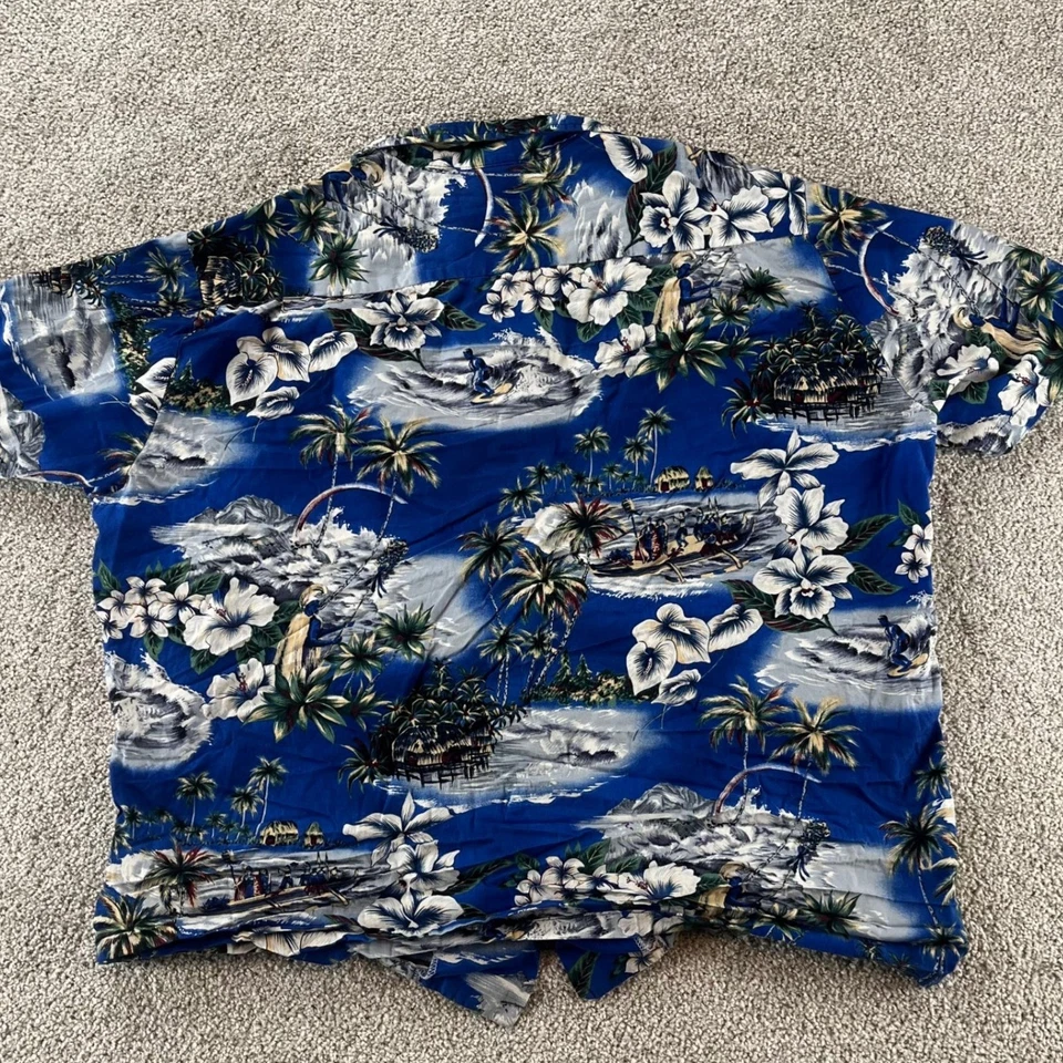 Camisa de moda de jade para hombre XXXL hawaiana Aloha palmera abotonada tropical informal Foto 2 de 4