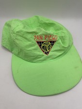Vintage San Diego USA Volleyball Hat 80s 90s Neon Made In USA Snapback