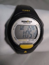 Timex Ironman Triathlon T5K779 10-Lap WR 100M Ladies Digital Watch - New Battery