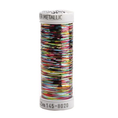 Sliver Metallic Nylon/Polyester Thread - Variegated Rainbow - 250 yds