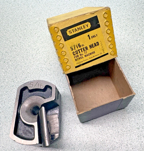 Stanley no 77 dowel machine RARE 5/16" cutter head mint condition in box MINT