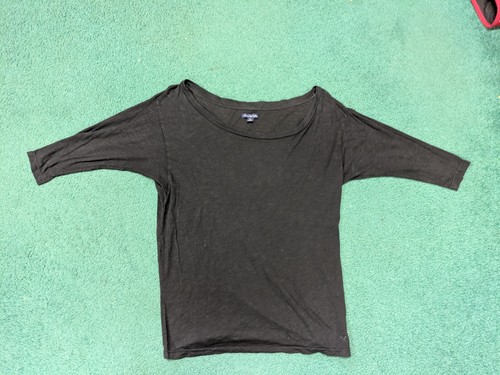 American Eagle Outfitters Damen T-Shirt Oberteil schwarz 1/2 Arm Baumwollmischung