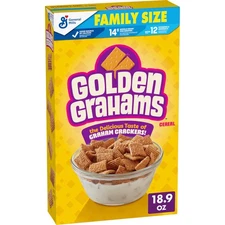 Breakfast Cereal, Graham Cracker Taste, Made with Whole Grain, Family Size, 18.9