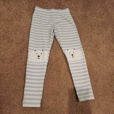 Hanna Andersson Bear Striped Leggings Size 110/5