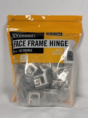 Everbilt 1-1/4 in 31 mm Overlay Frame, Soft Close Cabinet Hinges (10-Pack)