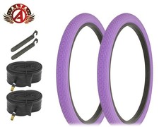 ALTA PERFORMANCE Bicycle 24" x 2.125" Purple Durable TIRES Mini BRICK 6pc SET.