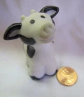 Fisher Price Little People Christmas Nativity Calf Baby Cow Black Spotted Vtg.