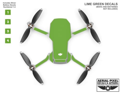 DJI Mavic Mini/Mini 2 Skin mit Akku Aufkleber Nummer #1-4 - Bild 23 von 28