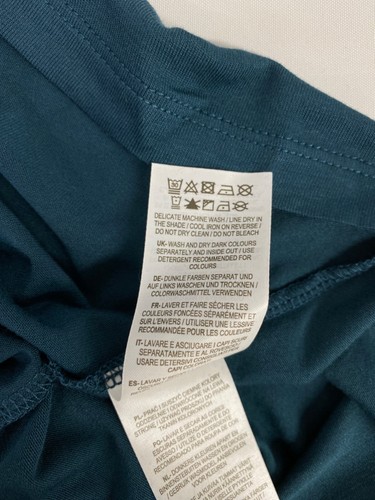 Boden wrap dress UK 10 teal jersey stretch long sleeve 540 - Picture 6 of 7