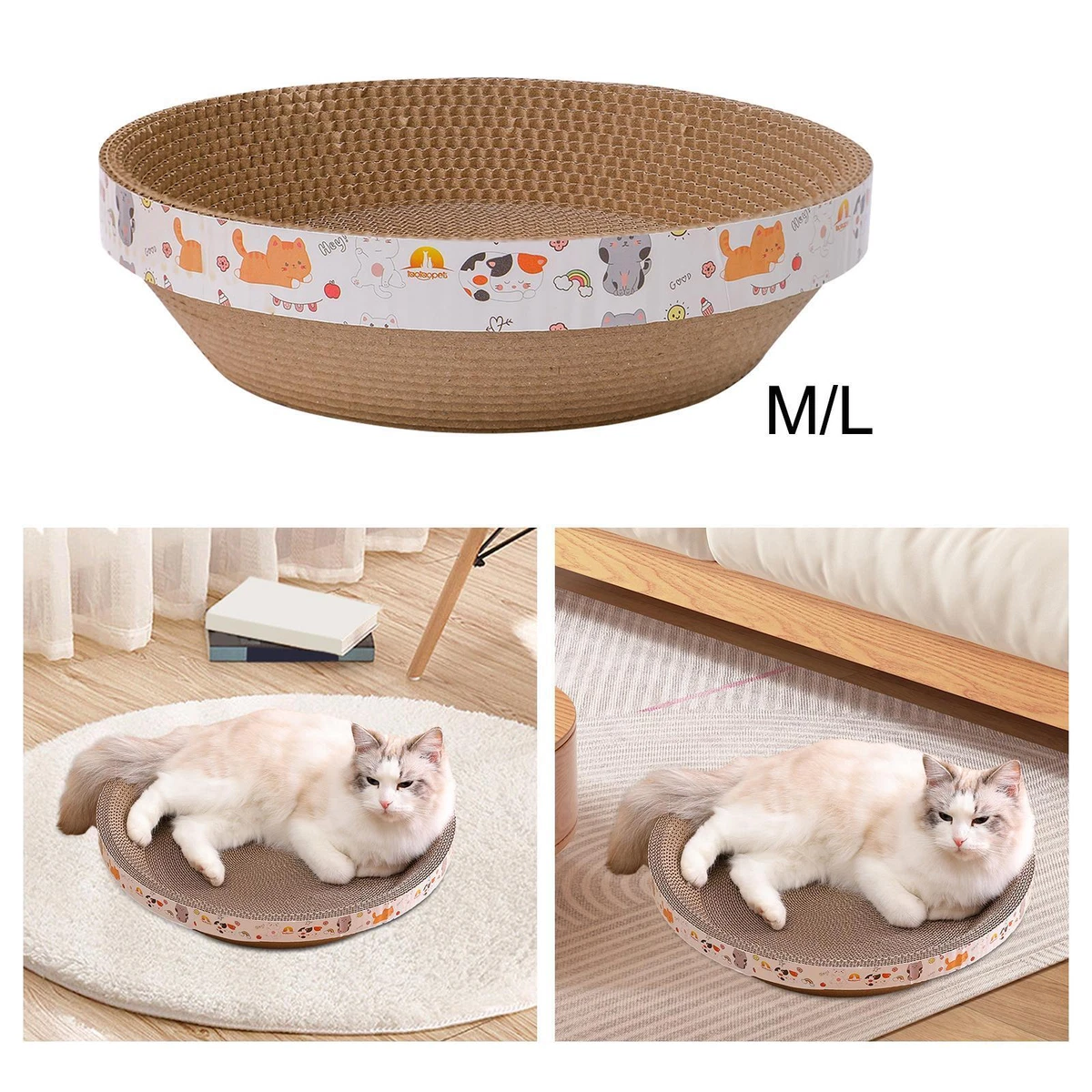 Cardboard top cat bed