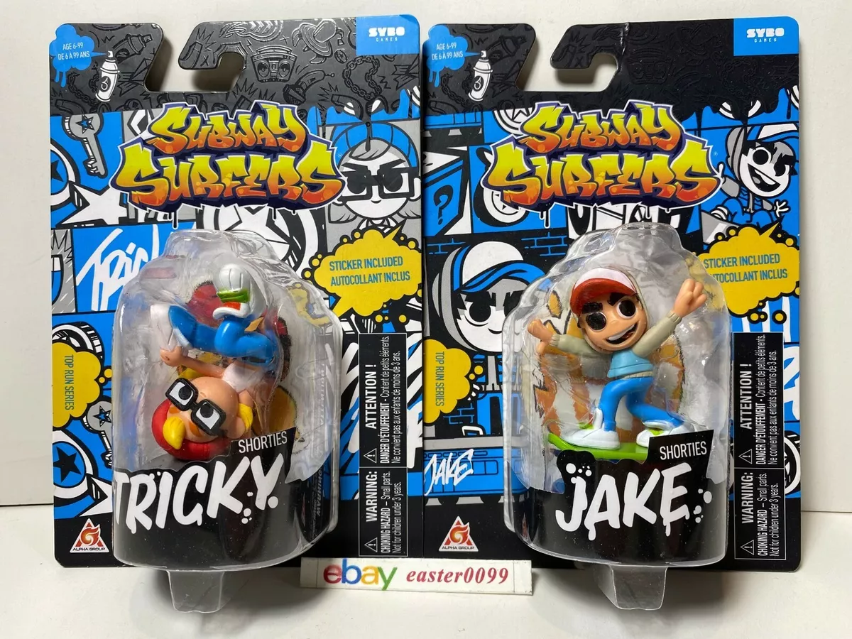 Lot of 2 Subway Surfers Mini Figures: Jake and Tricky Brand New