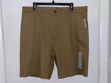 NWT Old Navy Shorts Men's Size 36 38 Tan Built In Flex Slim Chino Casual Flat