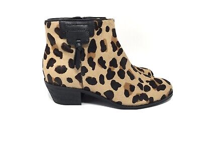 NEW Cole Haan Women's Joanna Genuine Calf Hair Jaguar Booties Boots, Sz 8.5  | eBay