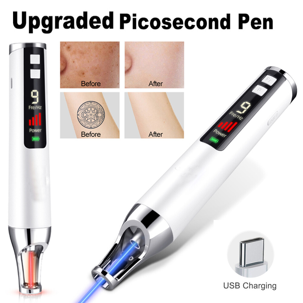 9 Speeds Red/Blue Light Laser Picosecond Pen Tattoo Remover Skin