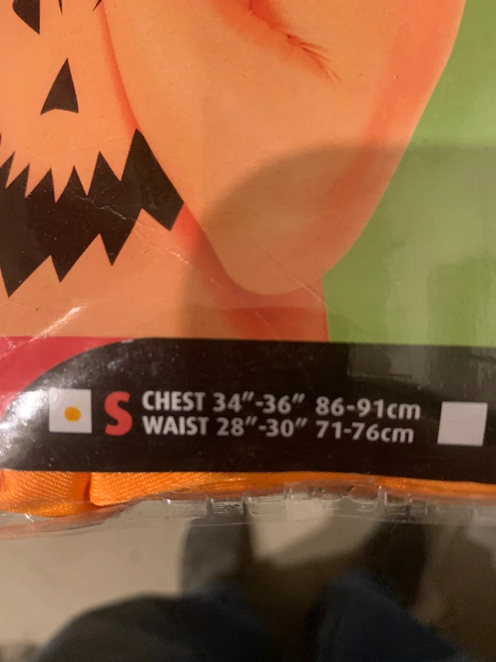 Nuevo Disfraz Smiffy’s Calabaza Segunda Piel Adulto Talla Pequeña 34-36 Foto 2 de 4