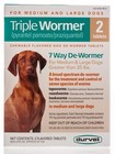 Triple Wormer, Med & Large Dogs over 25 lbs, 2 count