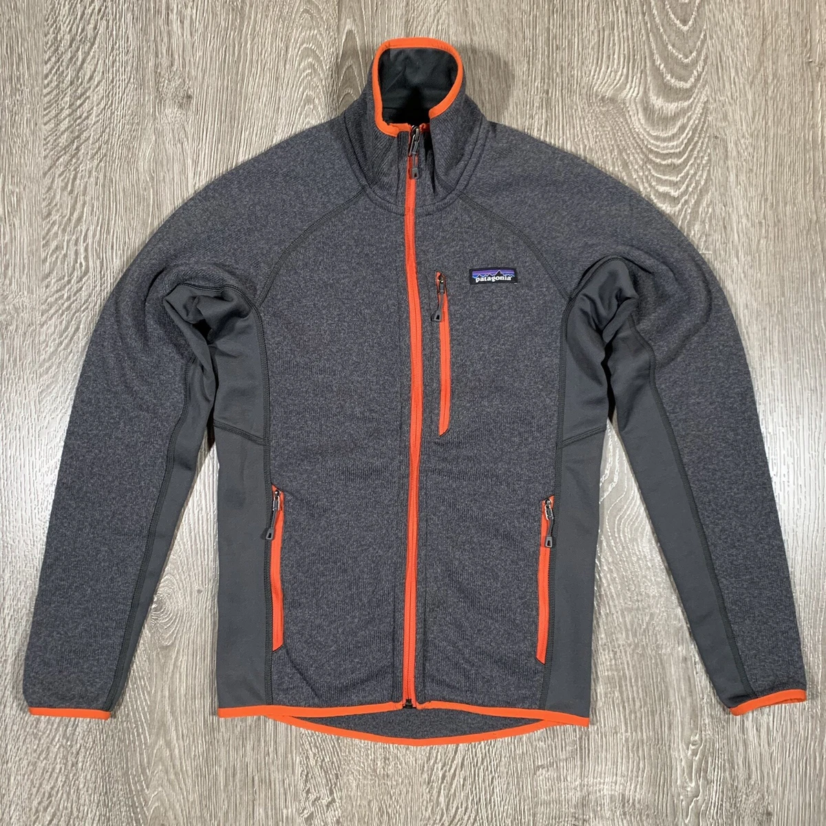 PATAGONIA Better Sweater Full Zip Fleece GREY ORANGE XXS