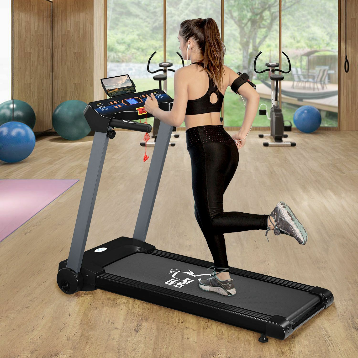Laufband Heimtrainer Fitnessgerät Display Jogging Heimtraining ArtSport®