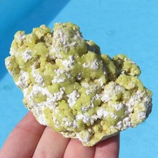 Minerali *** CRISTALLI di ZOLFO NATIVO su MATRICE Polonia