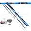 4 Piece Travel Beachcaster Beach Fishing 14ft Rod & Reel + Line 4 Piece Travel Beachcaster Beach Fishing 14ft Rod & Reel + Line